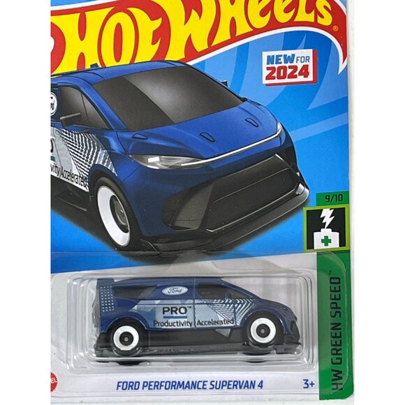Hot Wheels Ford Supervan 4 Diecast 2024 Toy Car HW Green Speed New - Picture 3 of 9